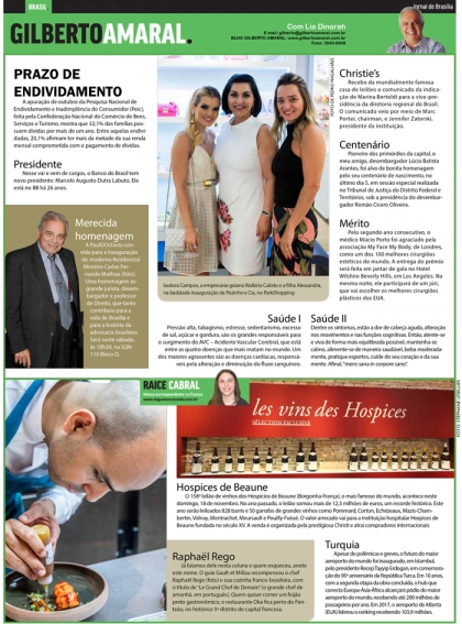 Coluna Jornal de Brasília, segunda-feira, 10/09/2018