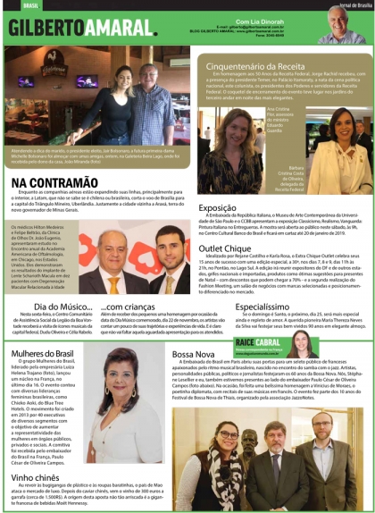 Coluna Jornal de Brasília, segunda-feira, 10/09/2018