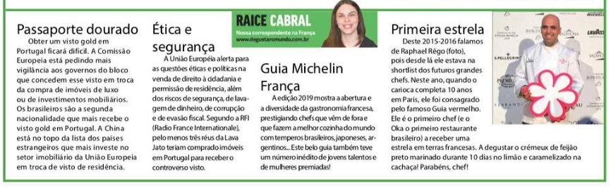 Coluna Raice Cabral jornal de Brasilia