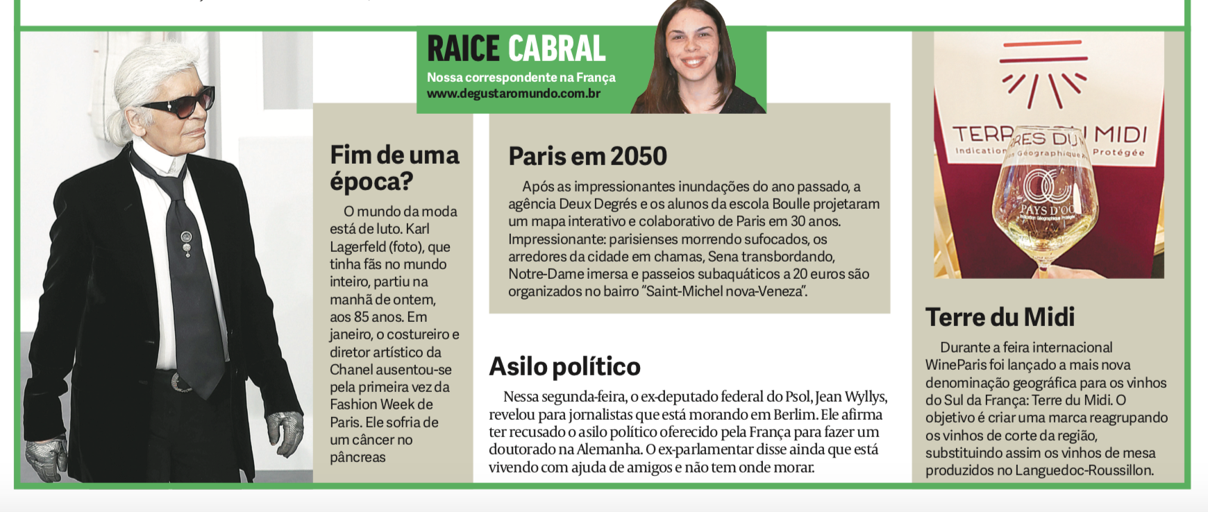 Coluna Raice Cabral Jornal de Brasilia