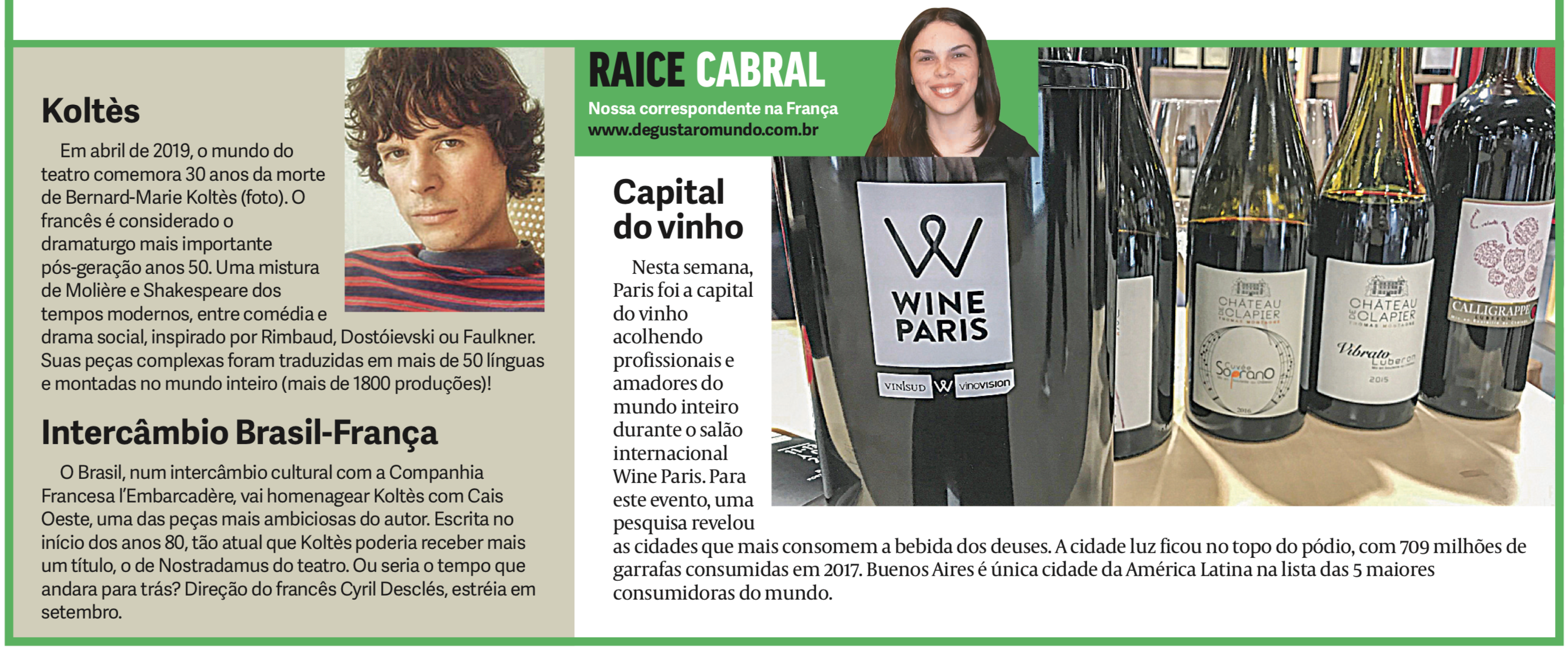 Coluna Raice Cabral jornal de Brasilia
